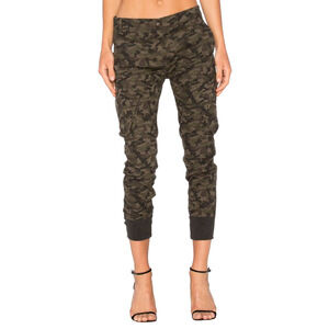 James Jeans Boyfriend Cargo Deep Army Camo Pants Size 24